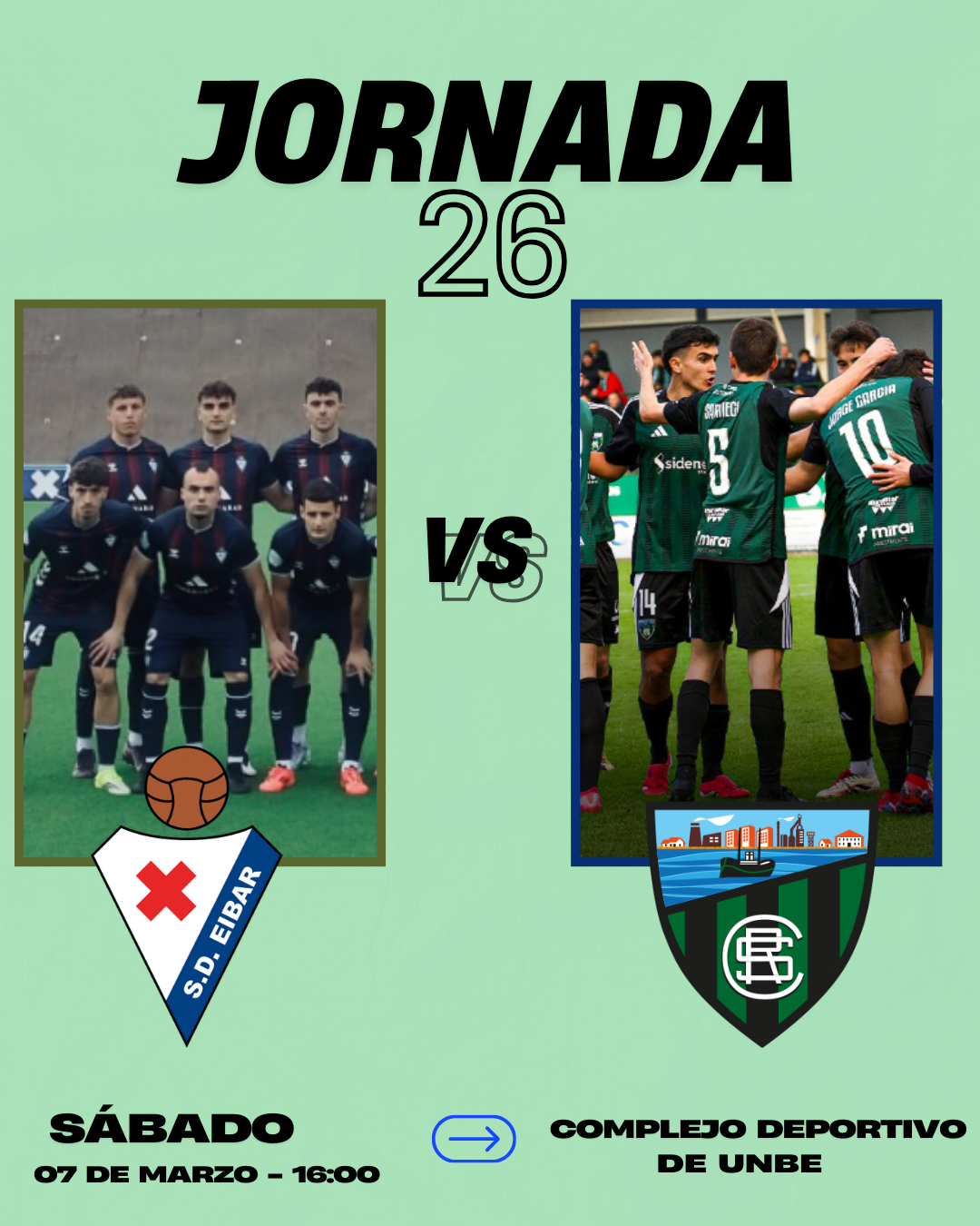 SD Eibar B vS Sestao River: previa, análisis y claves del duelo en Unbe