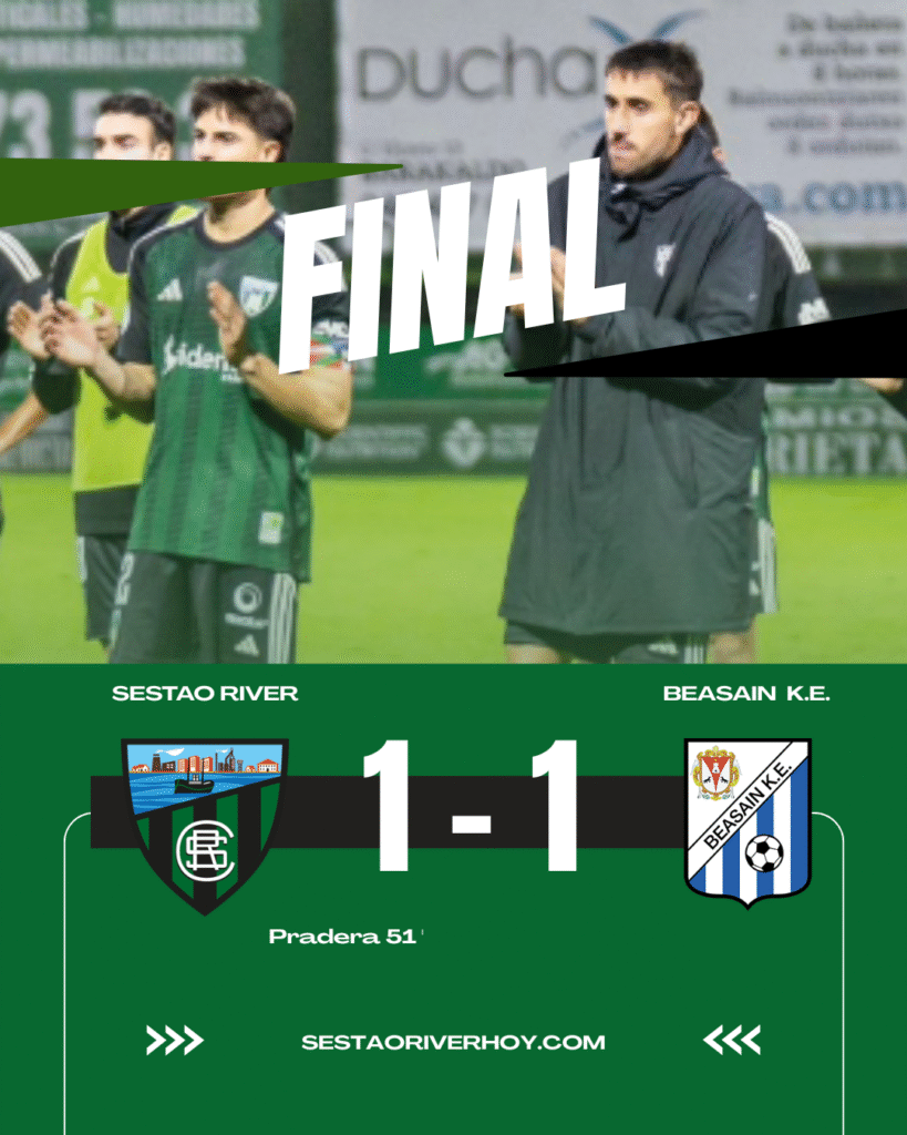 Sestao River deja escapar la victoria ante el Beasain en el descuento (1-1)