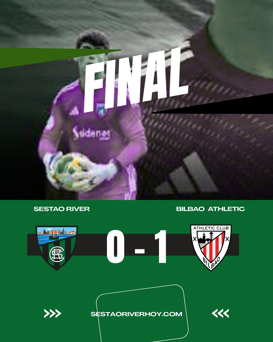 Resultado final del Sestao River ante el Bilbao Athletic