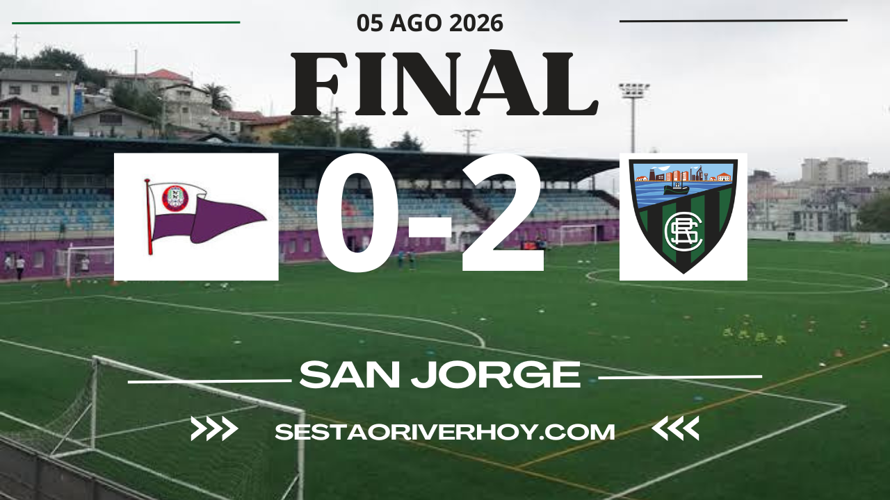 Resultado final del CD Santurtzi 0-2 Sestao River