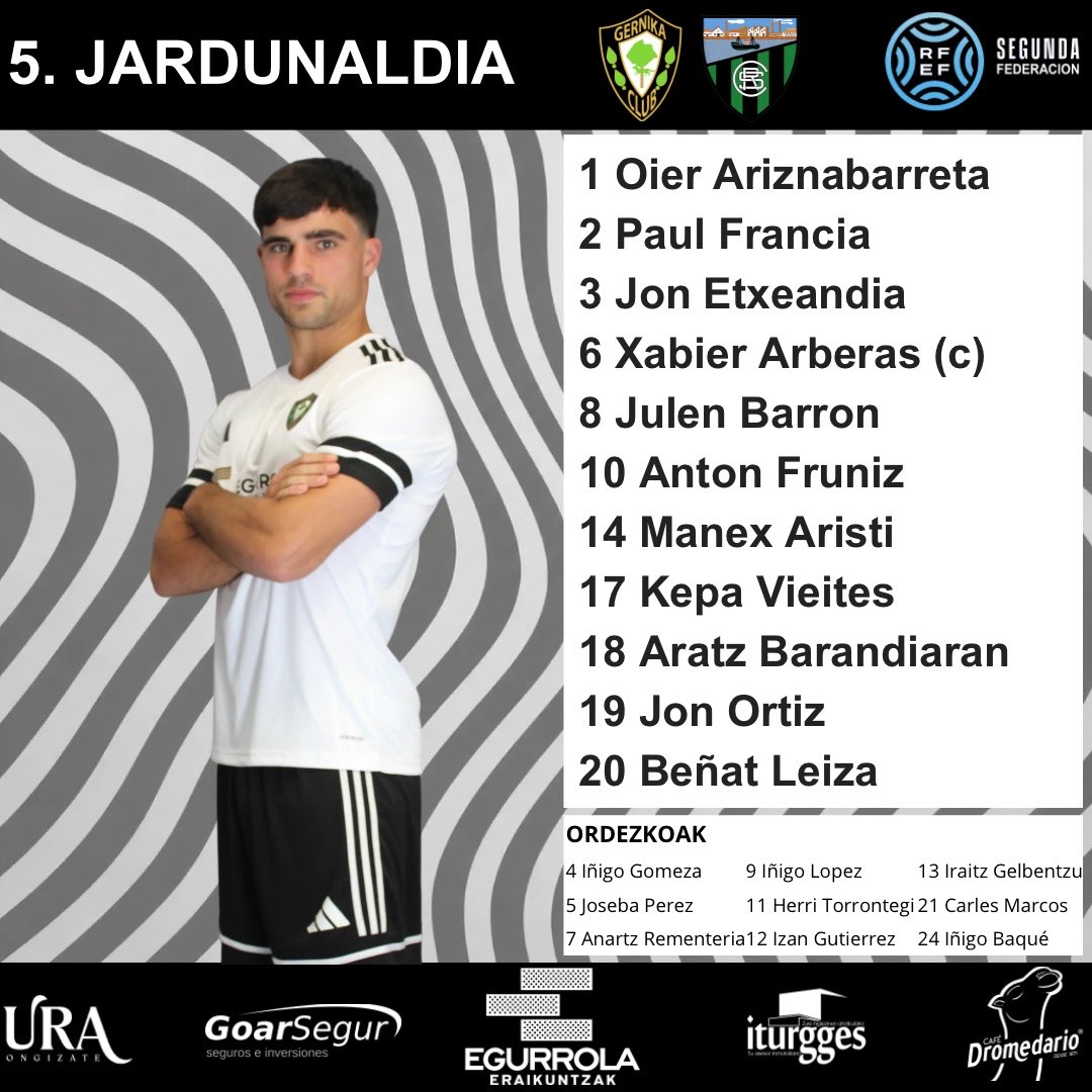 Alineación del Gernika frente al Sestao River