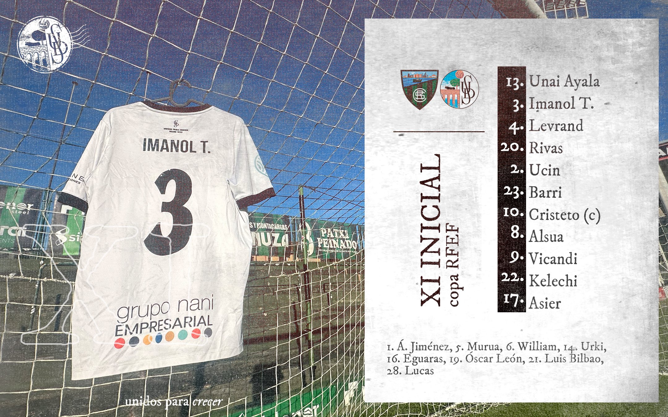 Once inicial del Salamanca CF UDS frente al Sestao River